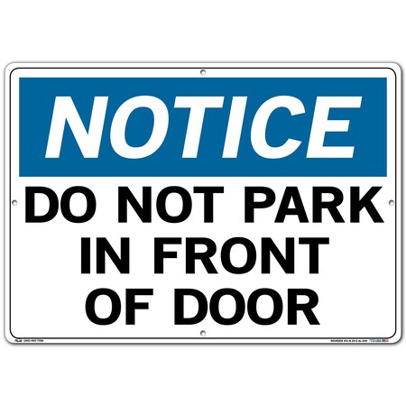 Vestil Aluminum Sign, 20-1/2" W, 14-1/2" H, English, Aluminum, White SI-N-29-E-AL-040